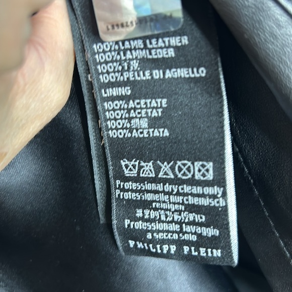 Philipp Plein Leather Mini Skirt - Picture 10 of 12